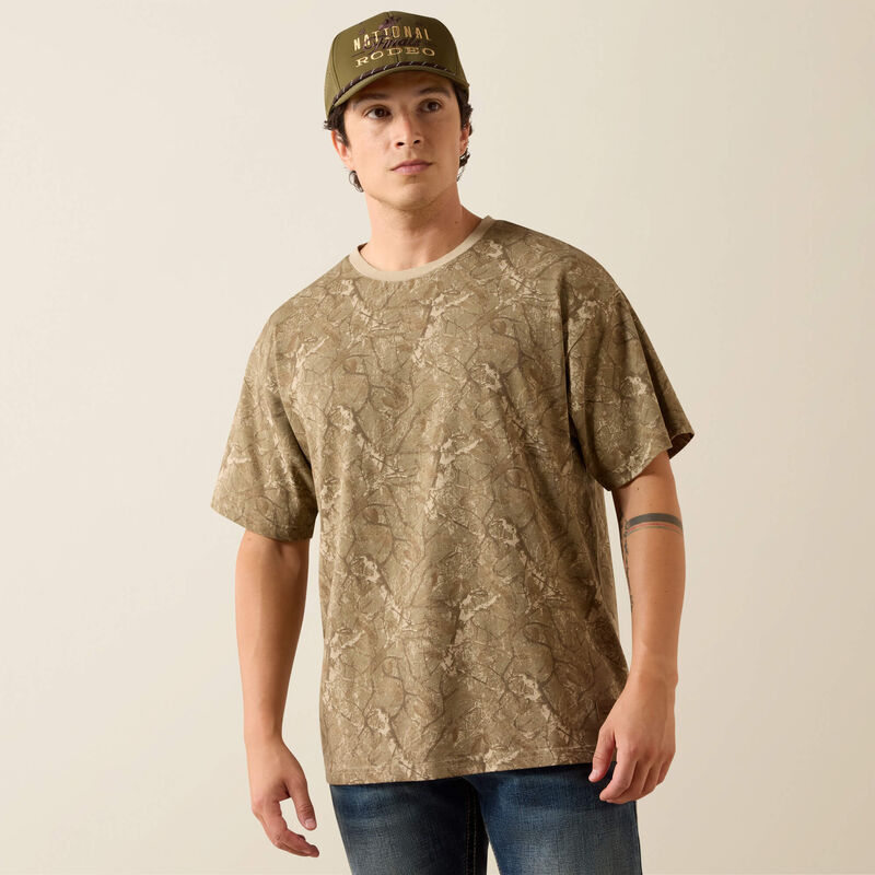 All Over Print Camo ToughStock Boxy T-Shirt