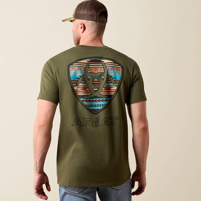 Rust Serape Shield T-Shirt