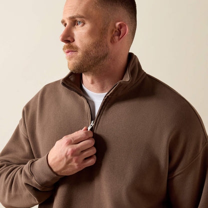 ToughStock Washed Heavyweight Fleece 1/4 Zip Sweatshirt