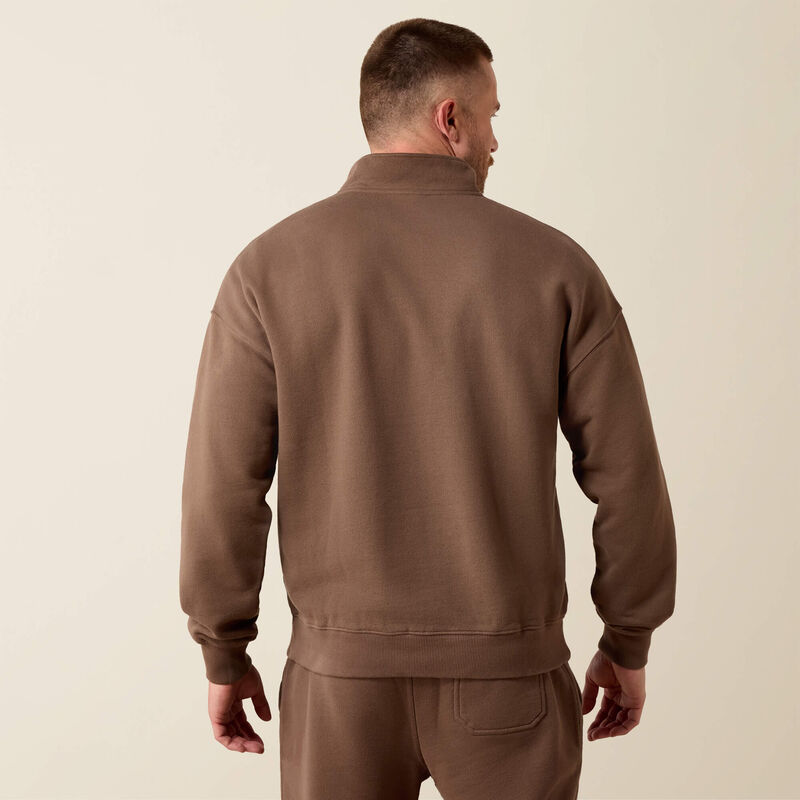 ToughStock Washed Heavyweight Fleece 1/4 Zip Sweatshirt