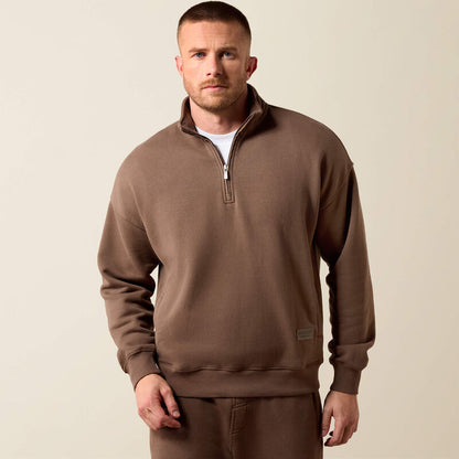 ToughStock Washed Heavyweight Fleece 1/4 Zip Sweatshirt