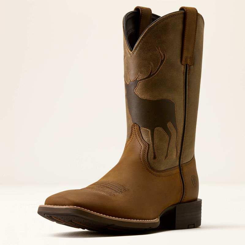 Sport Trail Cam Wide Square Toe Cowboy Boot