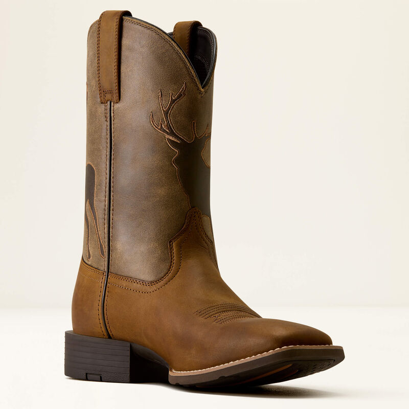 Sport Trail Cam Wide Square Toe Cowboy Boot