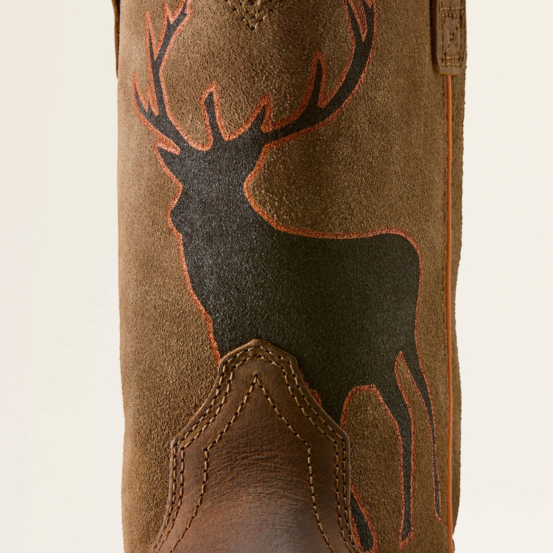 Trail Cam Wide Square Toe Western Boot