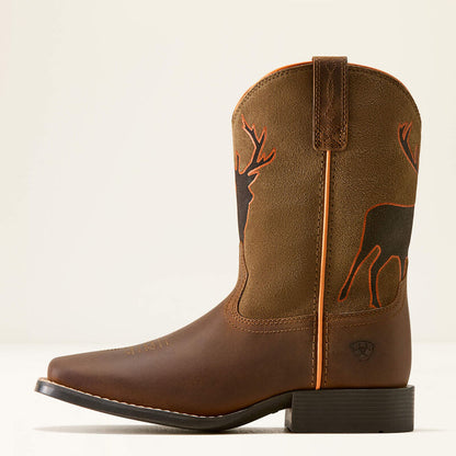 Trail Cam Wide Square Toe Western Boot