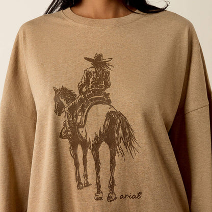 Canvas Oversized Long Sleeve T-Shirt