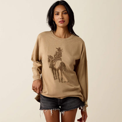 Canvas Oversized Long Sleeve T-Shirt