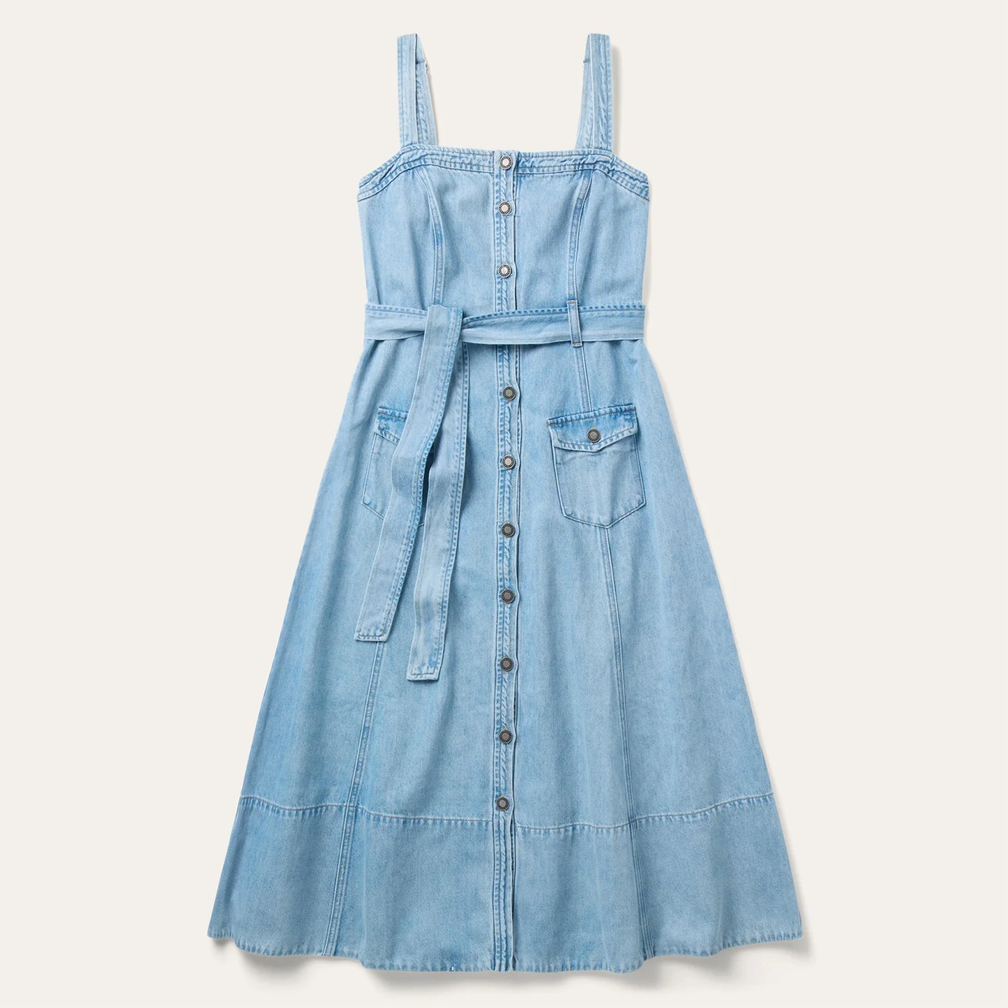 Denim Button Front Dress