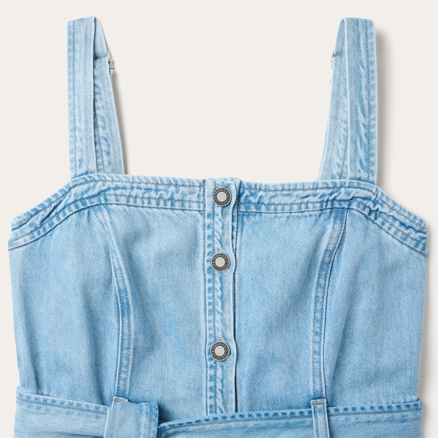 Denim Button Front Dress