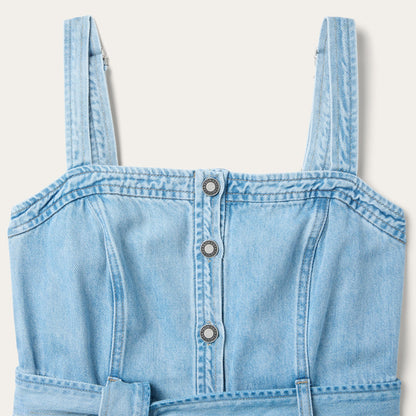 Denim Button Front Dress