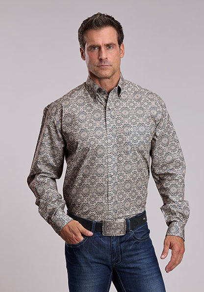Mens Grey Western Shirt