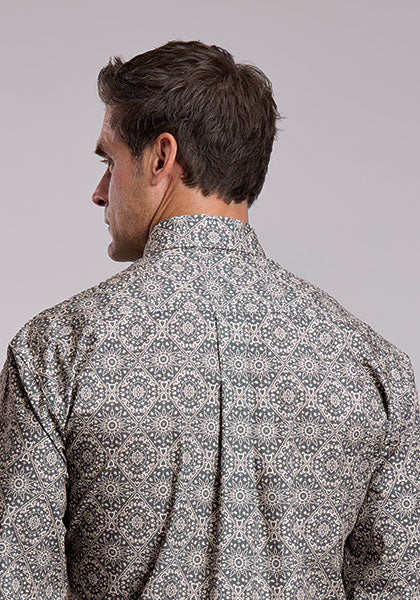 Mens Grey Western Shirt