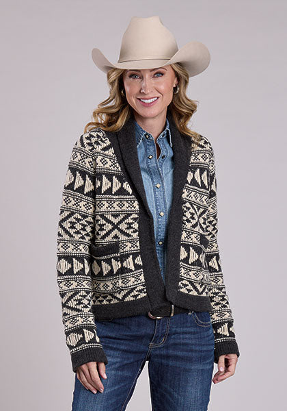 Ladies Aztec Cardigan