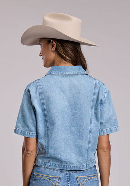 Ladies Denim Shortsleeve