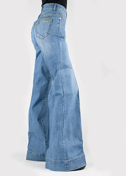 Ladies Wide Leg Jeans