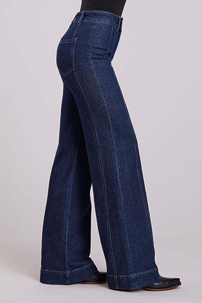 Ladies Wide Leg Jeans