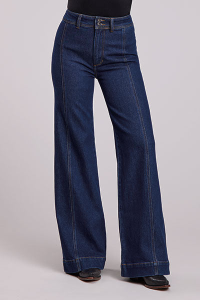 Ladies Wide Leg Jeans