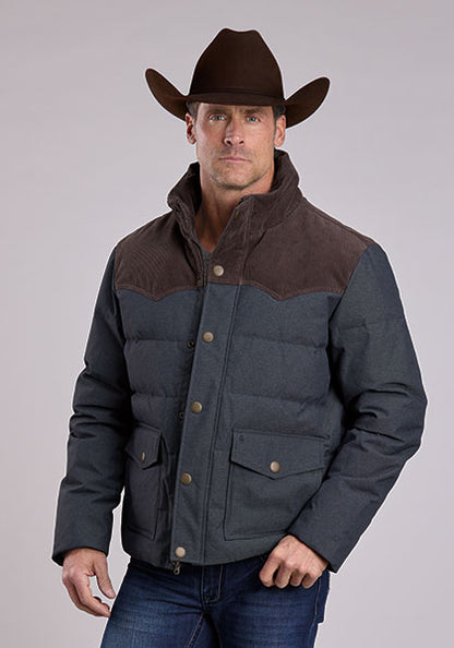 Men's Denim Look Down Fill Jacket