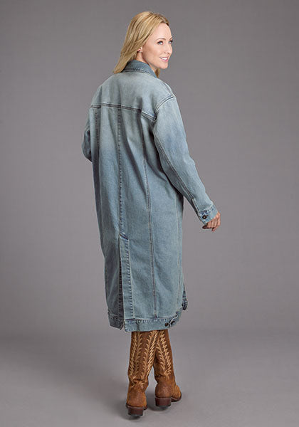 Ladies Long Denim Jacket