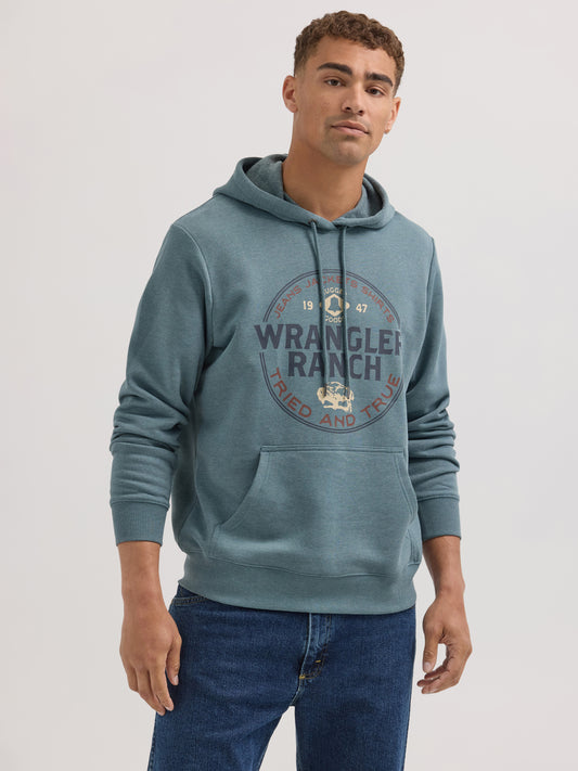 Men's Hoodie - Grey/Blue