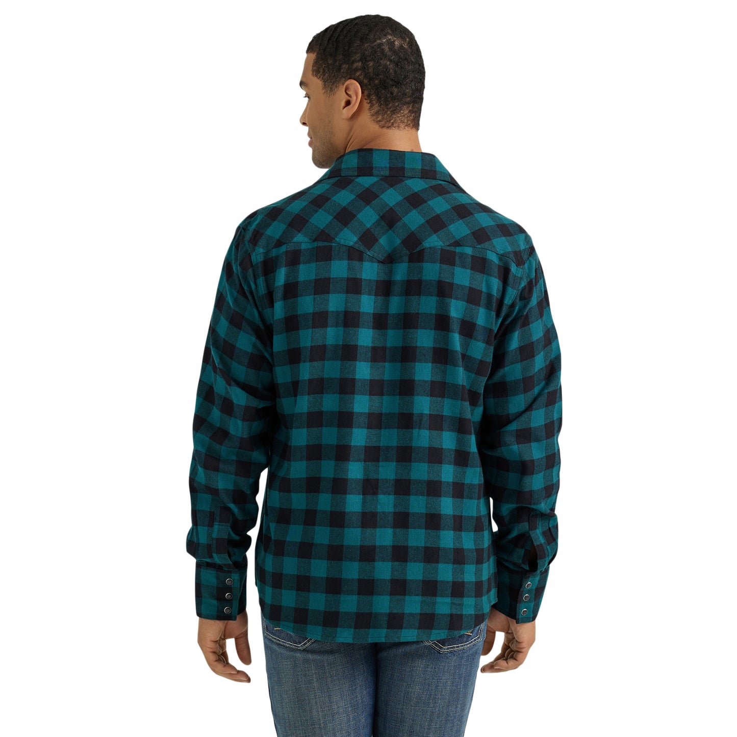 Men's Modern Fit Western Shirt - Teal