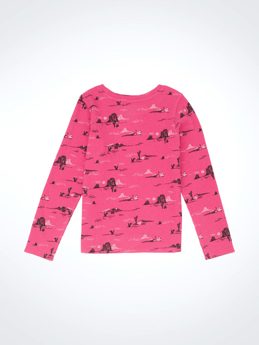 Girls Longsleeve Tee - Pink