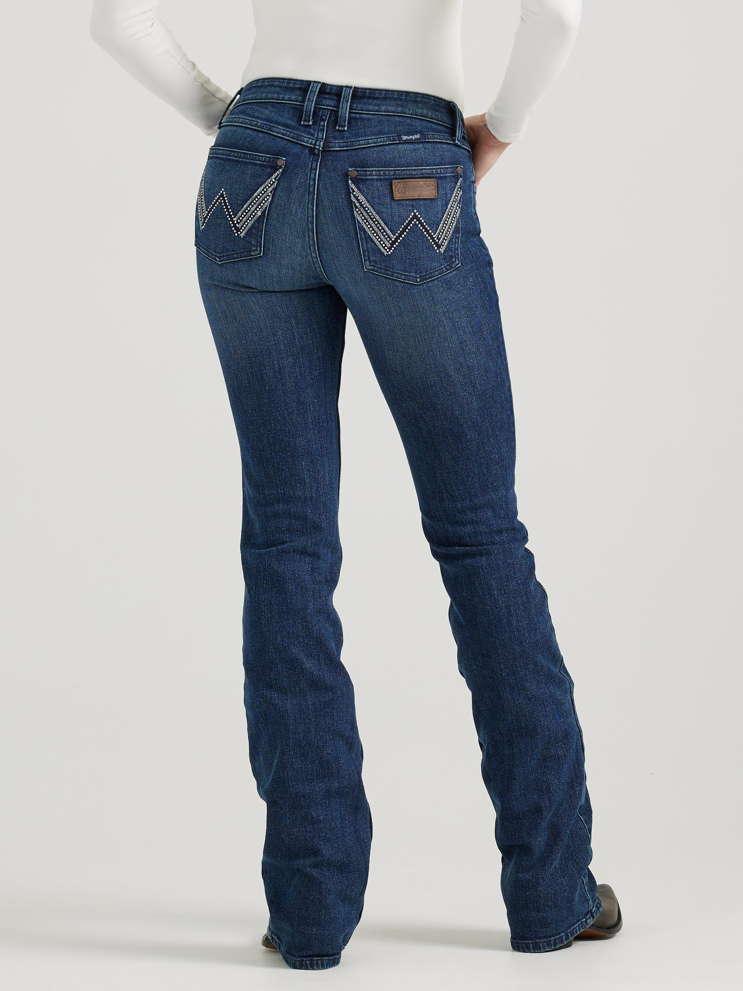 Ladies Mae Mid Rise Boot Cut Jeans