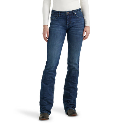 Ladies Mae Mid Rise Boot Cut Jeans