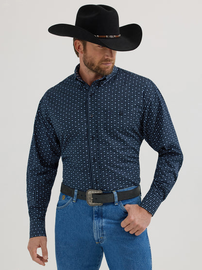 Men's George Srait Western Shirt - Blue