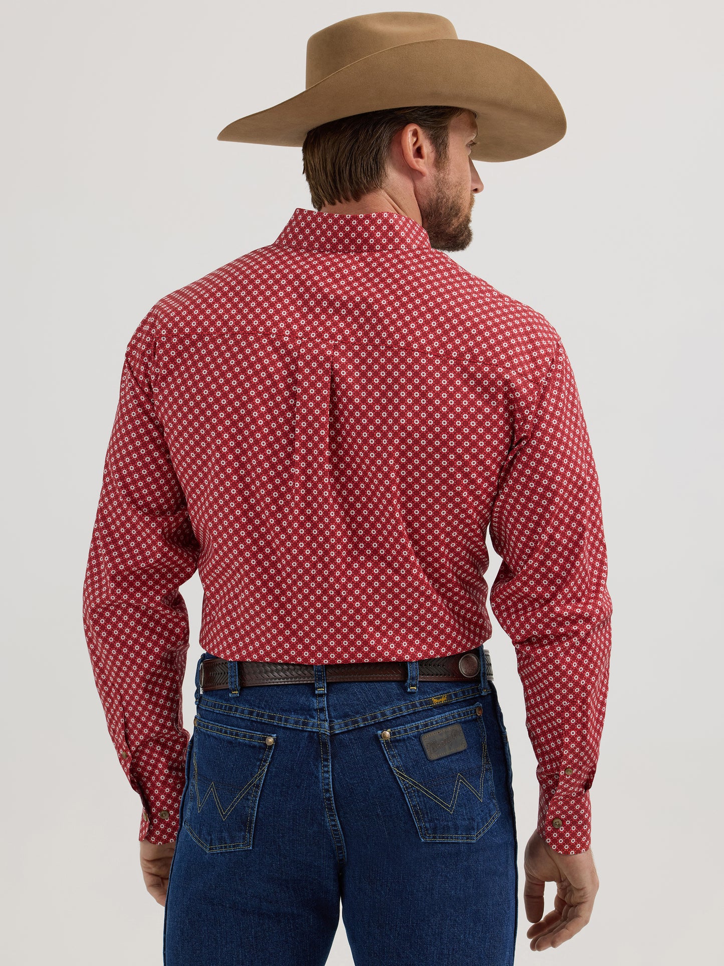 Men's George Strait Western Shirt - Red