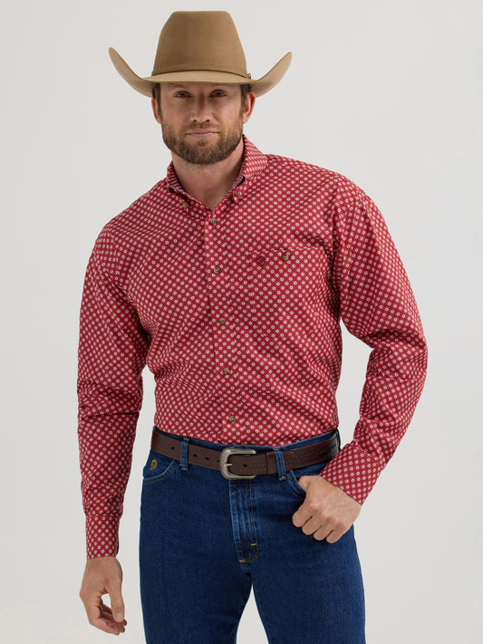 Men's George Strait Western Shirt - Red