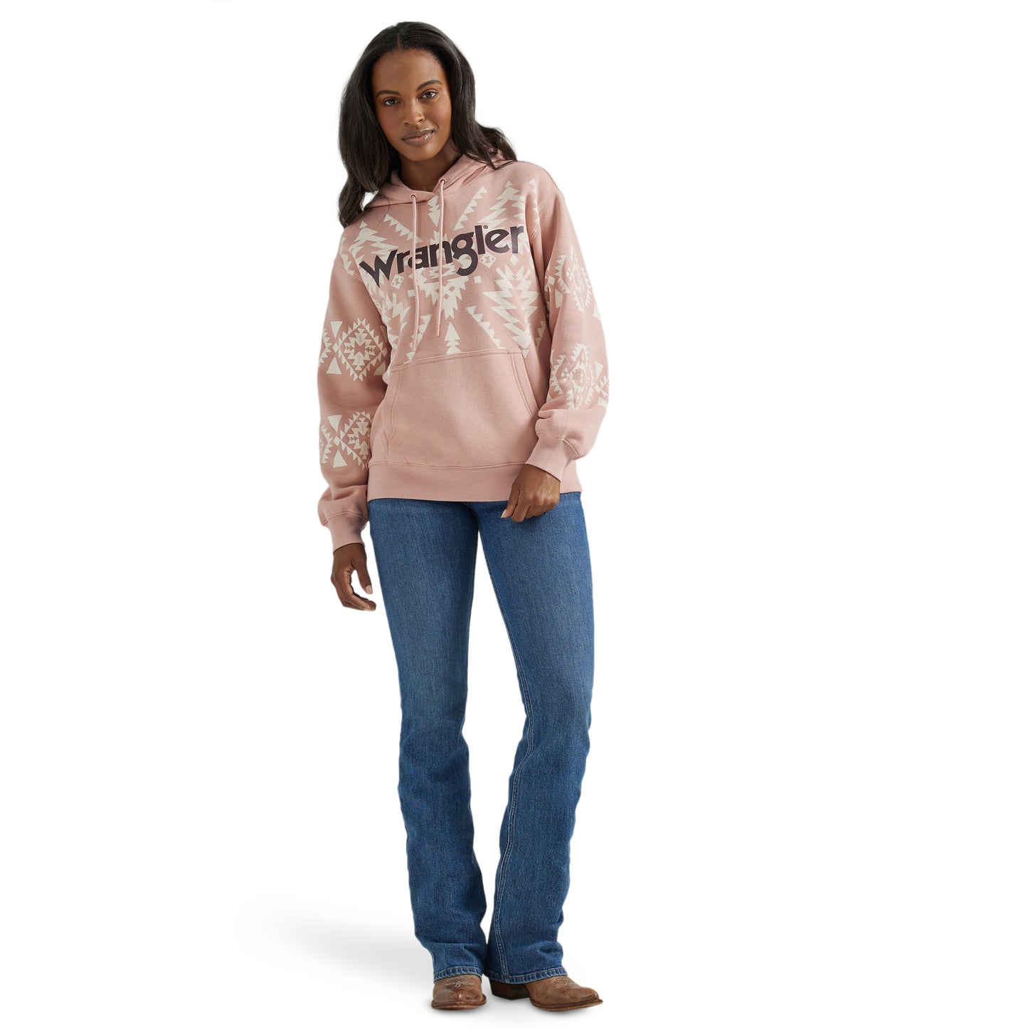 Ladies Retro Hoodie - Pink