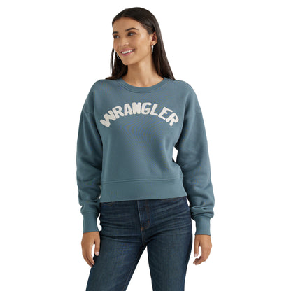 Ladies Vintage Crew Sweatshirt - Blue