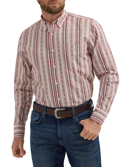 Men's Cody Johnson Classic Fit Western Shirt - Burgundy