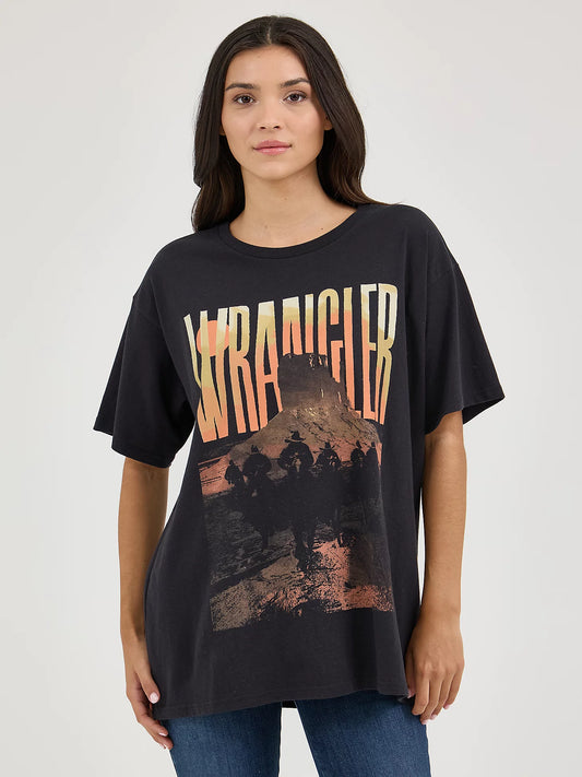 Ladies Oversize Graphic Tee