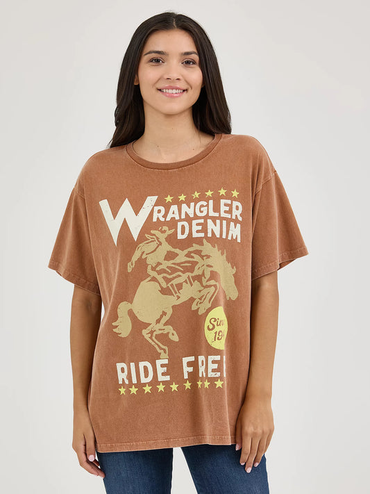 Ladies Oversize Graphic Tee