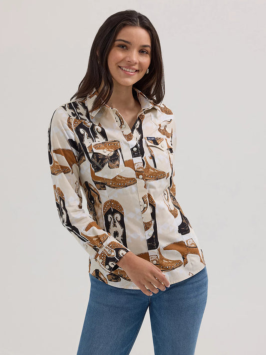 Ladies Vintage Western Shirt