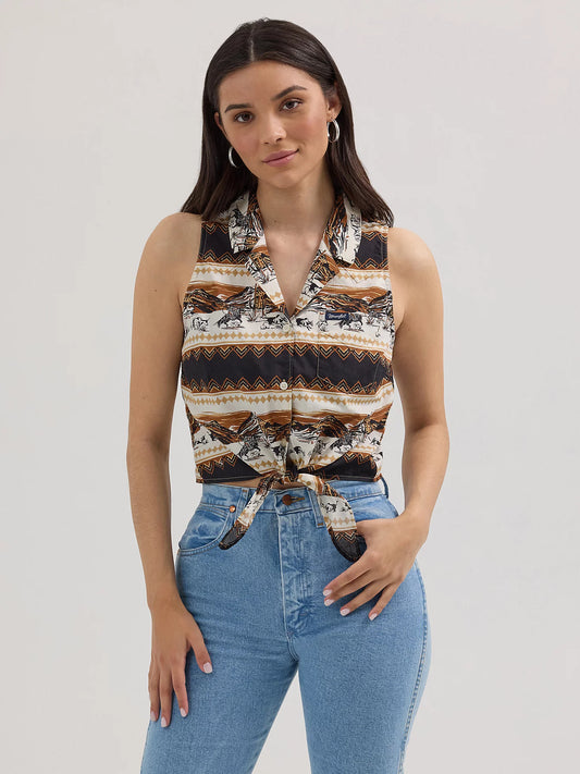 Ladies Vintage Sleveless Western