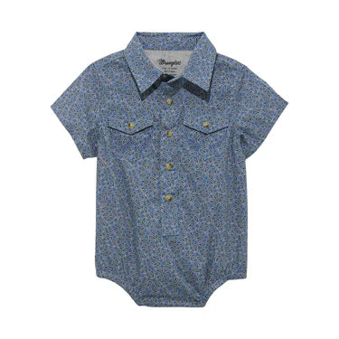Infant Boys Wetsern Shirt Onesie