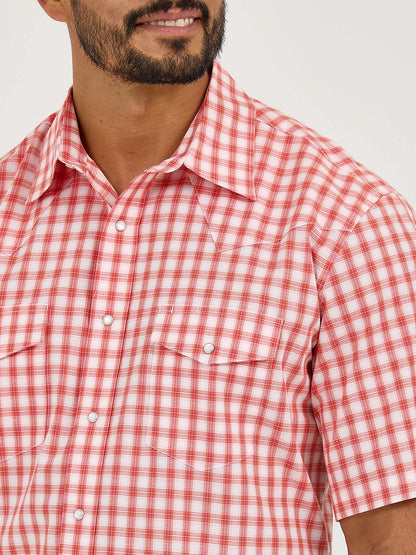 Men's Wrinkle Resist Short Sleeve Western
