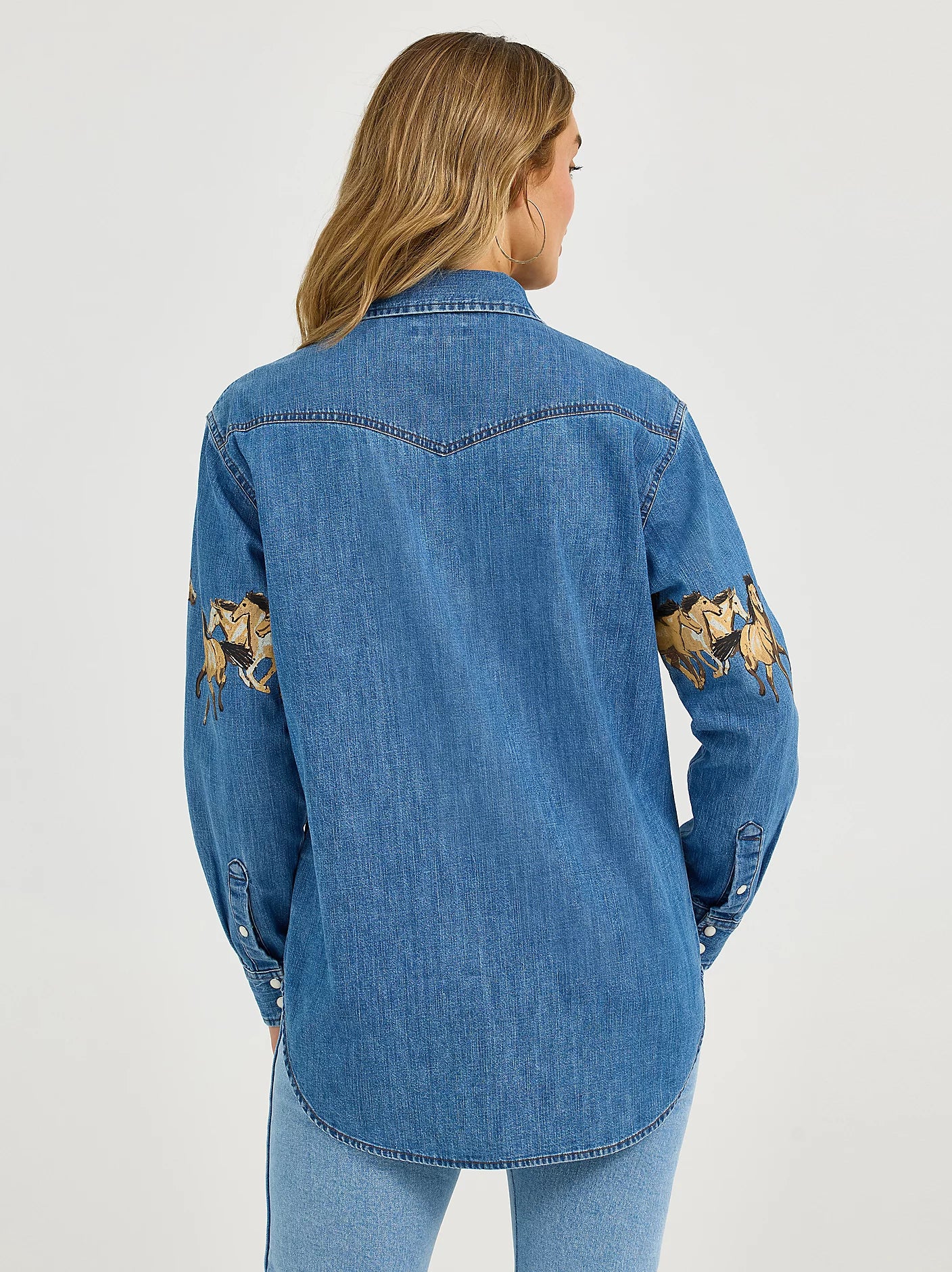 Ladies Denim Western Shirt