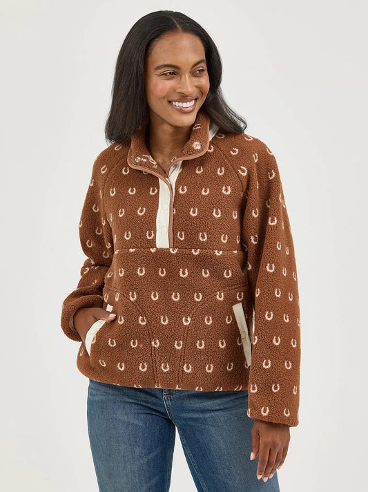 Ladies Sherpa Fleece Pullover