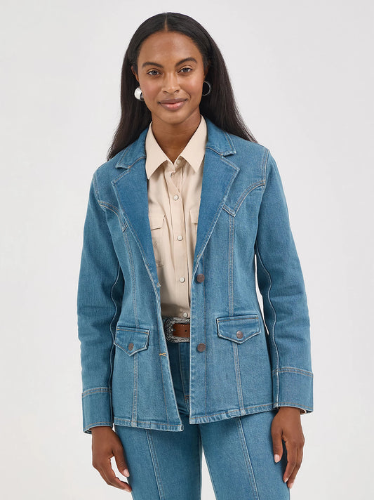 Ladies Denim Blazer