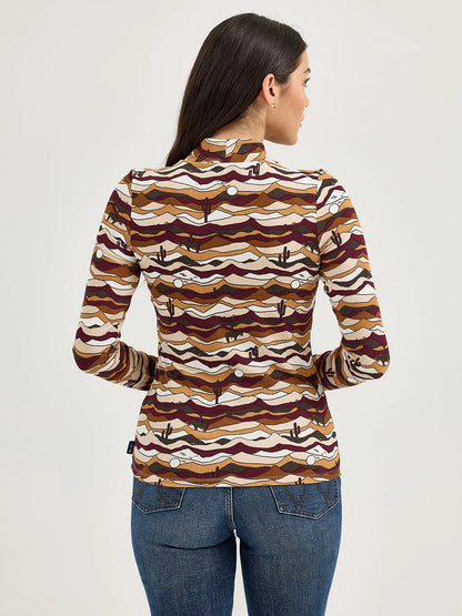 Ladies Mockneck Shirt