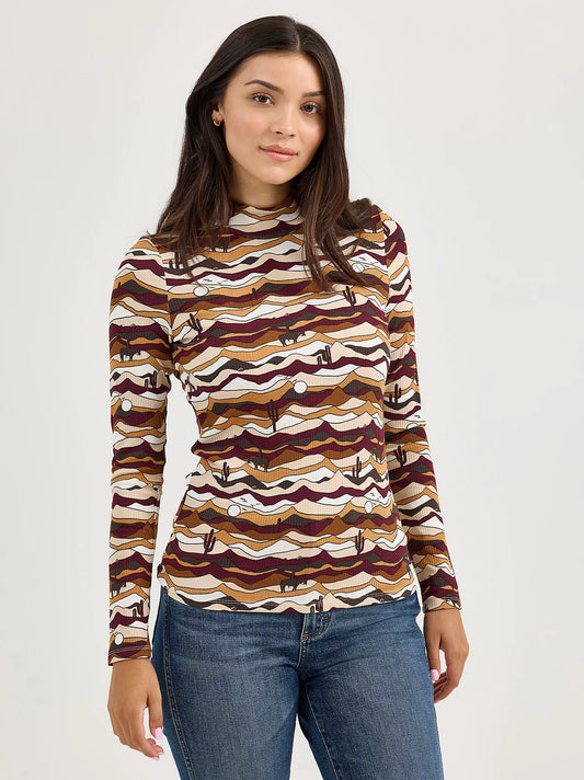 Ladies Mockneck Shirt