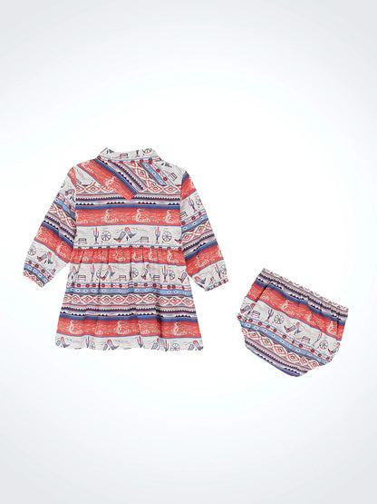 Baby Girl Western Snap Dress