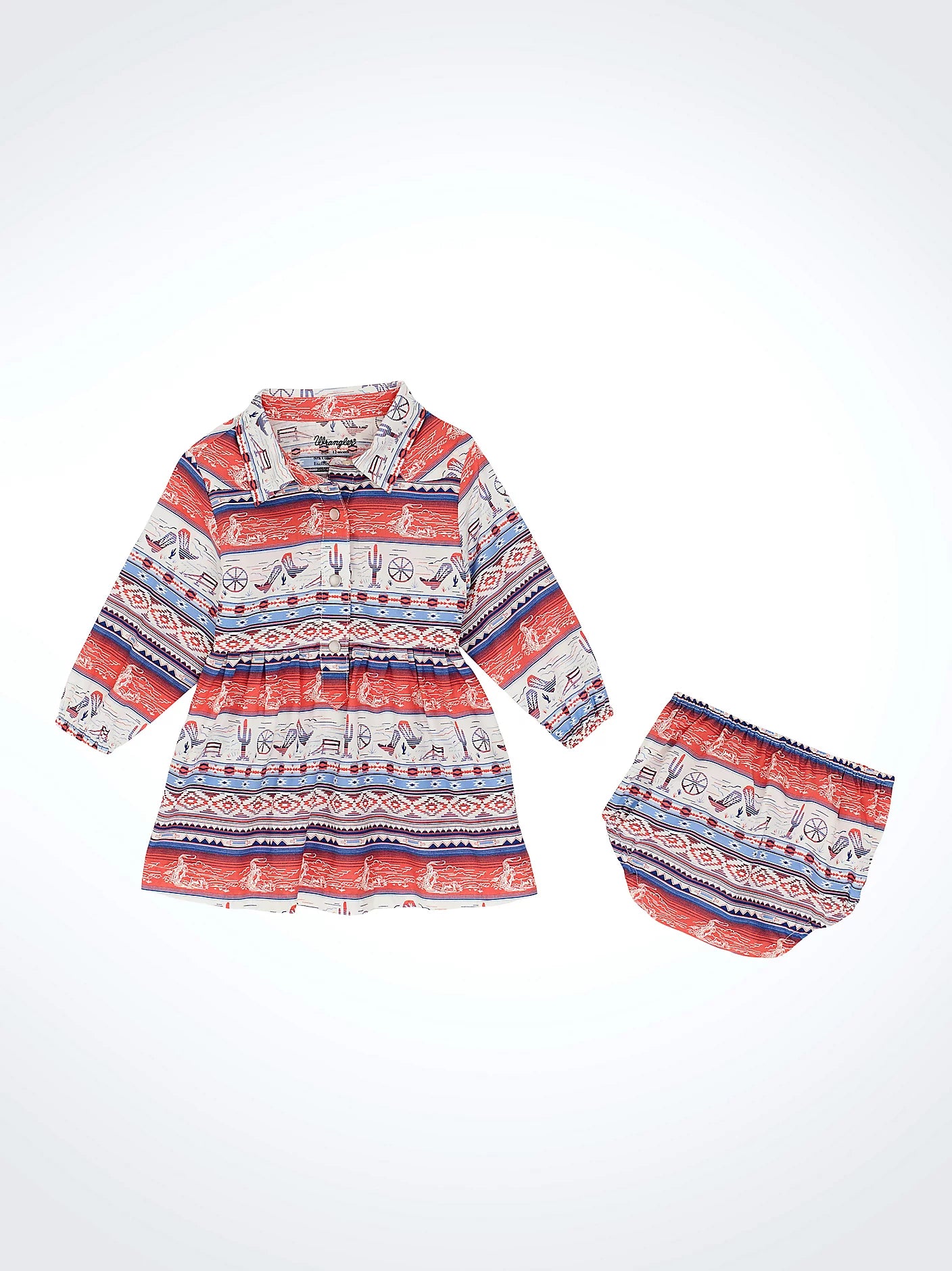 Baby Girl Western Snap Dress