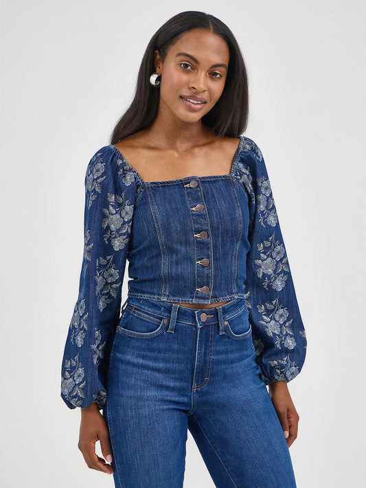 Ladies Denim Blouse