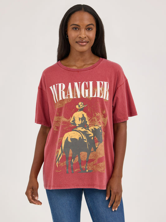 Ladies Oversided Graphic Tee