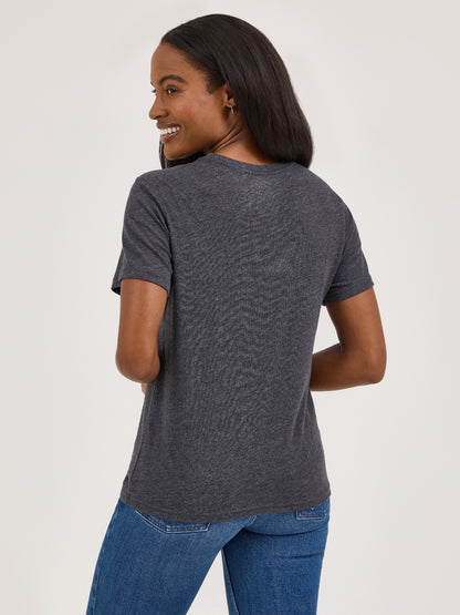 Ladies Graphic Knit Tee